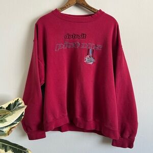 90's Detroit Pistons Pullover Sweatshirt